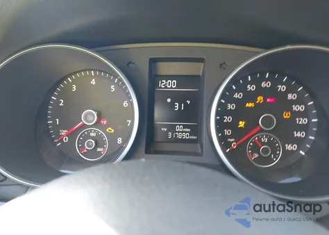 2012 Volkswagen Jetta Sportwagen 2.5L S z USA, uszkodzony, nr VIN 3VWPP7AJ9CM631404